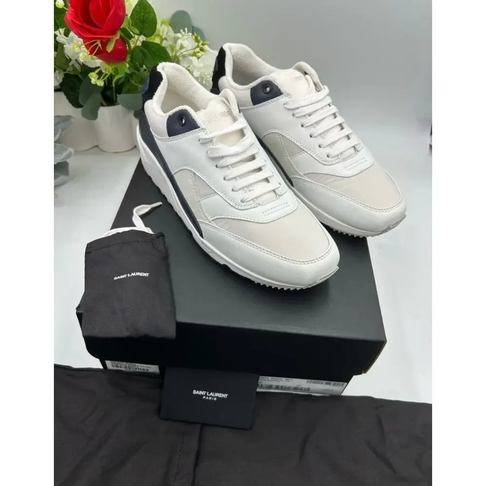 Men's Saint Laurent bump color block suede/leather sneakers size 43 made Italy - Picture 4 of 10